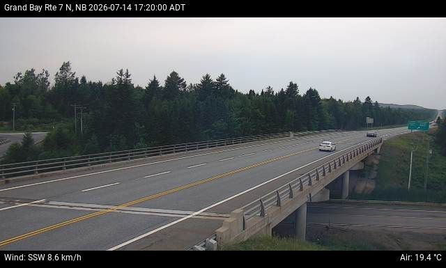 Web Cam image of Grand Bay-Westfield (NB Highway 7)
