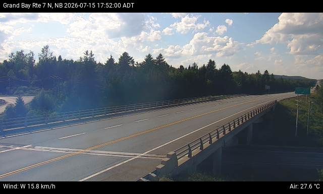Web Cam image of Grand Bay-Westfield (NB Highway 7)