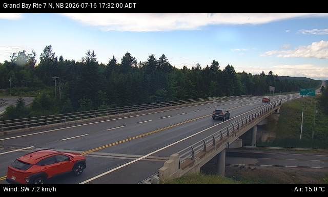Web Cam image of Grand Bay-Westfield (NB Highway 7)