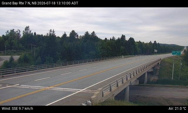 Web Cam image of Grand Bay-Westfield (NB Highway 7)