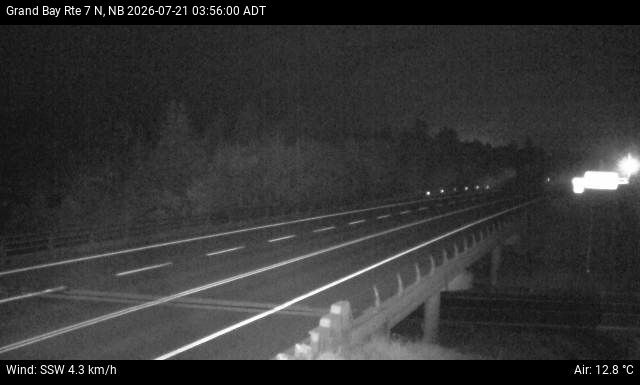 Web Cam image of Grand Bay-Westfield (NB Highway 7)