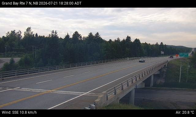 Web Cam image of Grand Bay-Westfield (NB Highway 7)