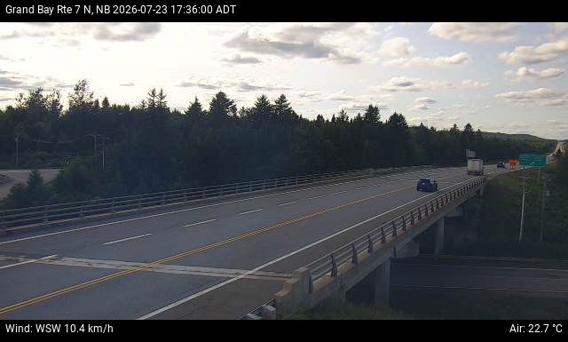 Web Cam image of Grand Bay-Westfield (NB Highway 7)