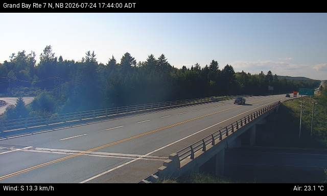 Web Cam image of Grand Bay-Westfield (NB Highway 7)