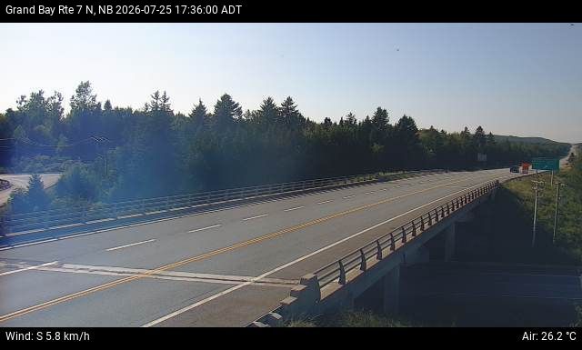 Web Cam image of Grand Bay-Westfield (NB Highway 7)