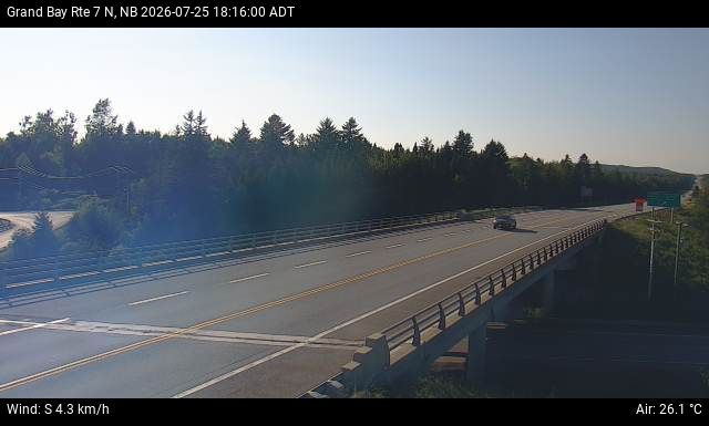 Web Cam image of Grand Bay-Westfield (NB Highway 7)