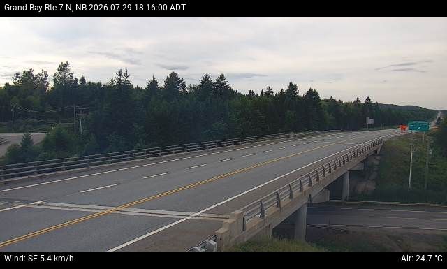 Web Cam image of Grand Bay-Westfield (NB Highway 7)