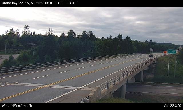 Web Cam image of Grand Bay-Westfield (NB Highway 7)