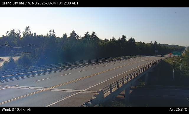 Web Cam image of Grand Bay-Westfield (NB Highway 7)