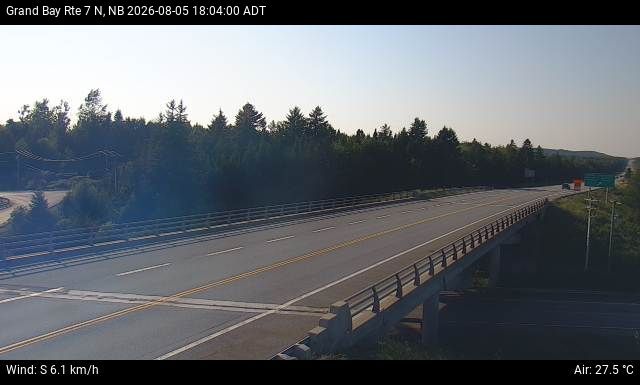Web Cam image of Grand Bay-Westfield (NB Highway 7)
