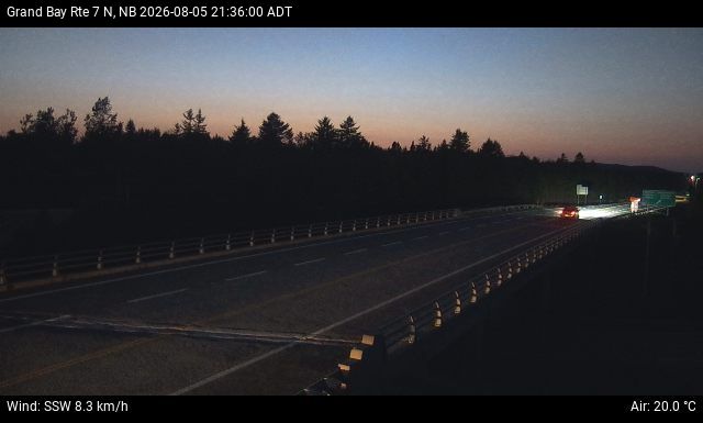 Web Cam image of Grand Bay-Westfield (NB Highway 7)