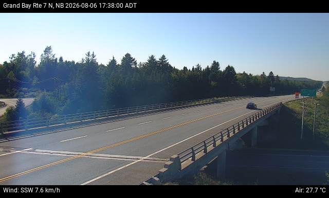 Web Cam image of Grand Bay-Westfield (NB Highway 7)