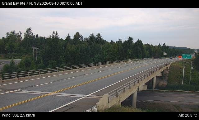 Web Cam image of Grand Bay-Westfield (NB Highway 7)