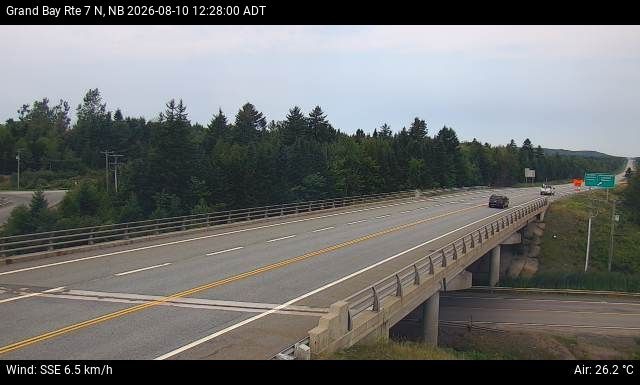 Web Cam image of Grand Bay-Westfield (NB Highway 7)