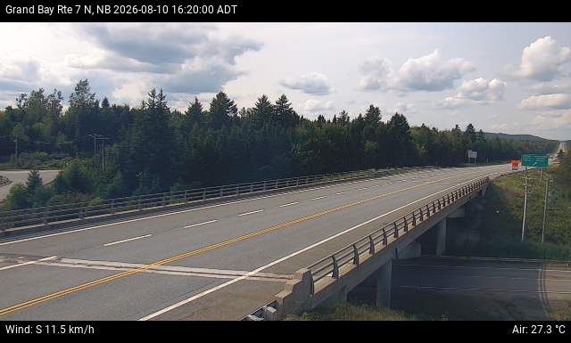Web Cam image of Grand Bay-Westfield (NB Highway 7)