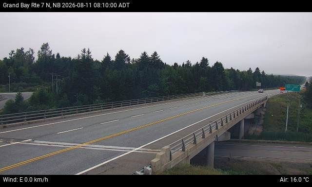 Web Cam image of Grand Bay-Westfield (NB Highway 7)