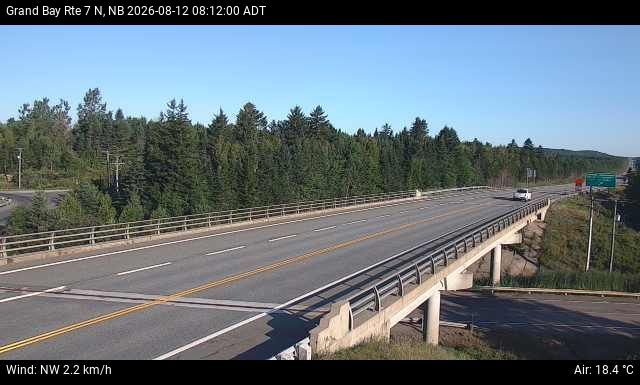 Web Cam image of Grand Bay-Westfield (NB Highway 7)