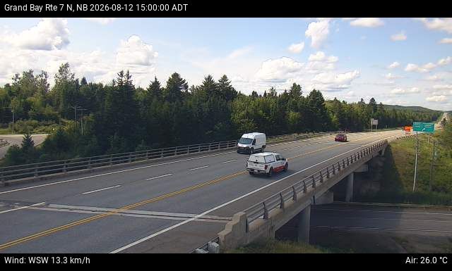 Web Cam image of Grand Bay-Westfield (NB Highway 7)