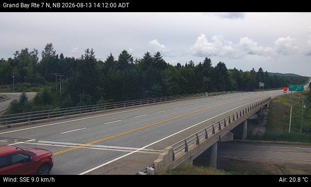 Web Cam image of Grand Bay-Westfield (NB Highway 7)