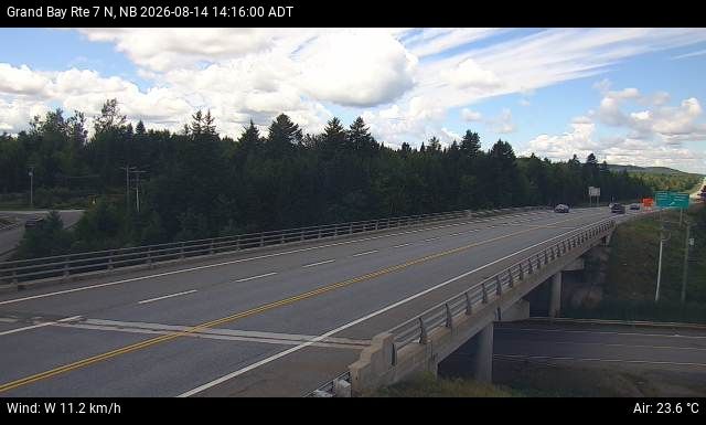 Web Cam image of Grand Bay-Westfield (NB Highway 7)