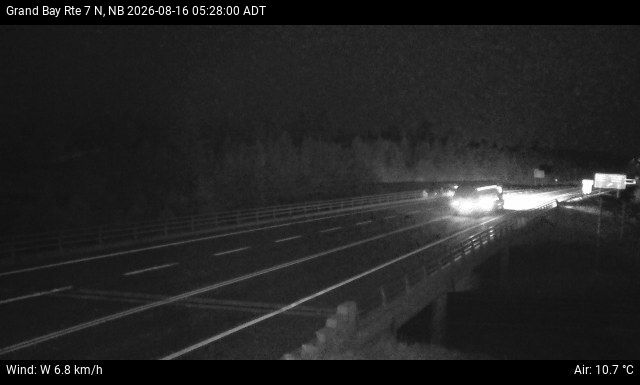 Web Cam image of Grand Bay-Westfield (NB Highway 7)