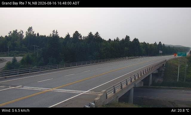 Web Cam image of Grand Bay-Westfield (NB Highway 7)