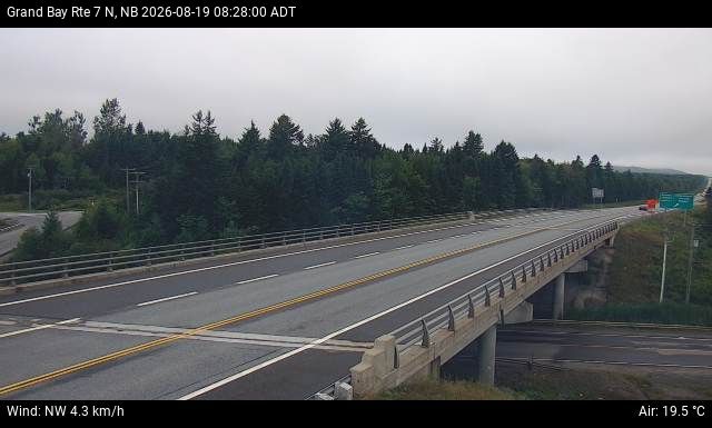 Web Cam image of Grand Bay-Westfield (NB Highway 7)