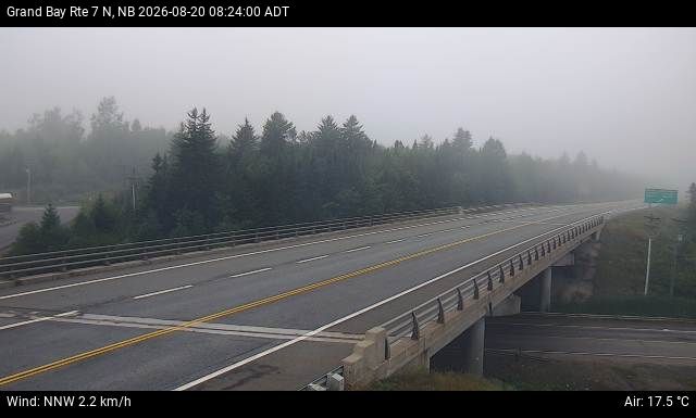 Web Cam image of Grand Bay-Westfield (NB Highway 7)