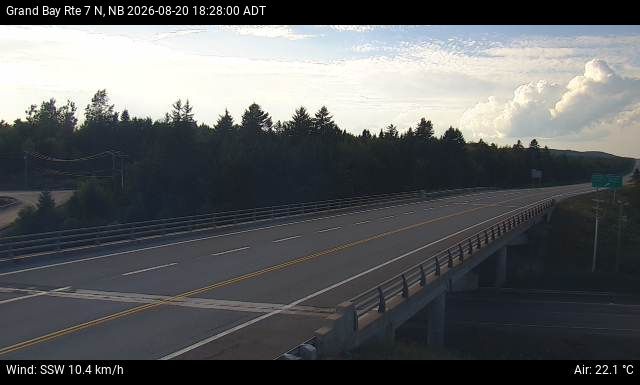 Web Cam image of Grand Bay-Westfield (NB Highway 7)