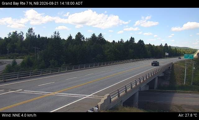 Web Cam image of Grand Bay-Westfield (NB Highway 7)