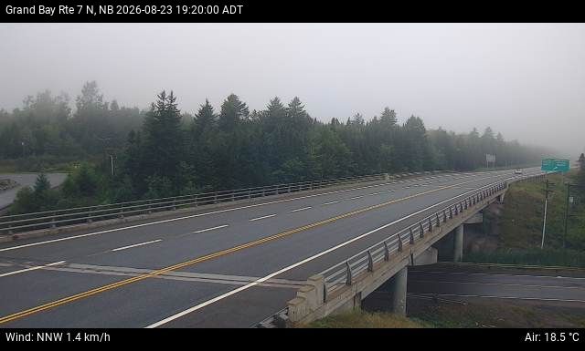 Web Cam image of Grand Bay-Westfield (NB Highway 7)