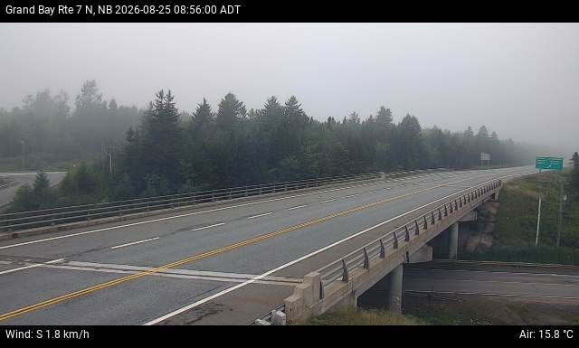 Web Cam image of Grand Bay-Westfield (NB Highway 7)