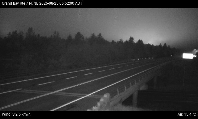 Web Cam image of Grand Bay-Westfield (NB Highway 7)