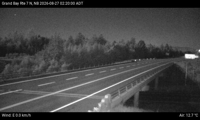 Web Cam image of Grand Bay-Westfield (NB Highway 7)