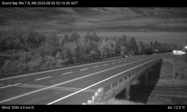 Web Cam image of Grand Bay-Westfield (NB Highway 7)