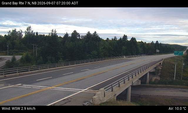 Web Cam image of Grand Bay-Westfield (NB Highway 7)