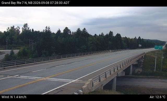 Web Cam image of Grand Bay-Westfield (NB Highway 7)