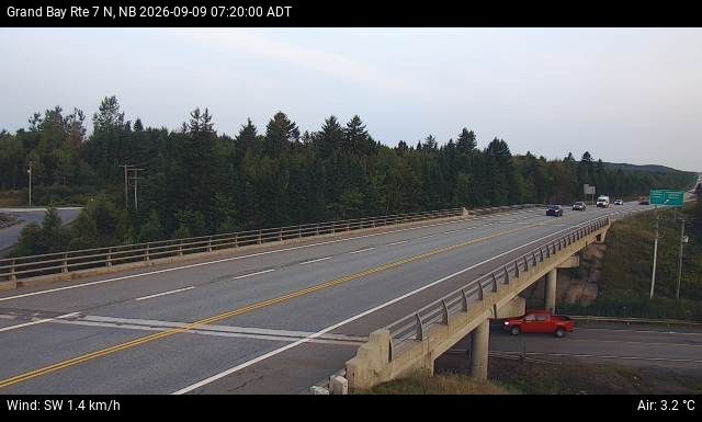Web Cam image of Grand Bay-Westfield (NB Highway 7)