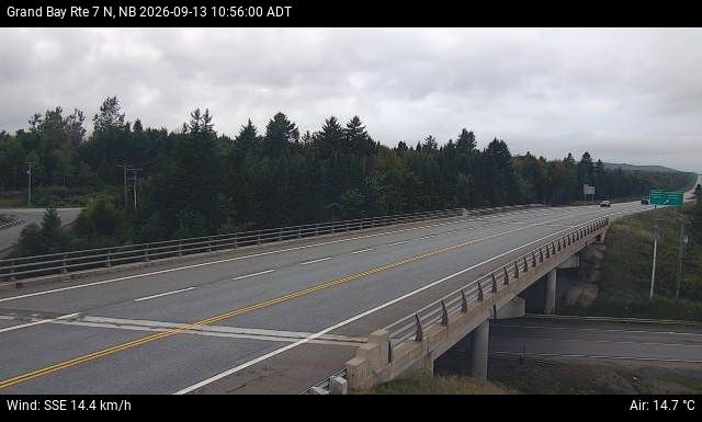 Web Cam image of Grand Bay-Westfield (NB Highway 7)