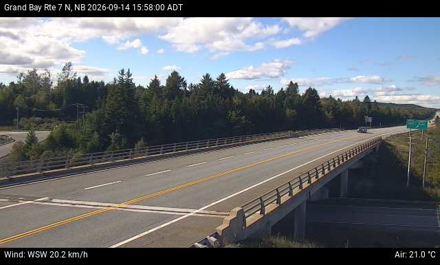 Web Cam image of Grand Bay-Westfield (NB Highway 7)
