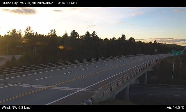 Web Cam image of Grand Bay-Westfield (NB Highway 7)