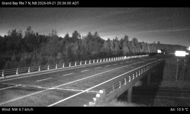 Web Cam image of Grand Bay-Westfield (NB Highway 7)