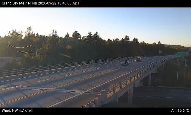 Web Cam image of Grand Bay-Westfield (NB Highway 7)