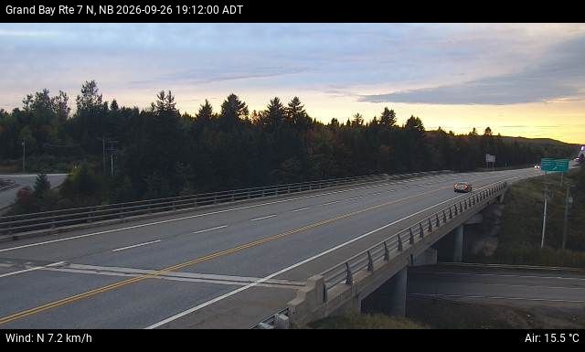 Web Cam image of Grand Bay-Westfield (NB Highway 7)