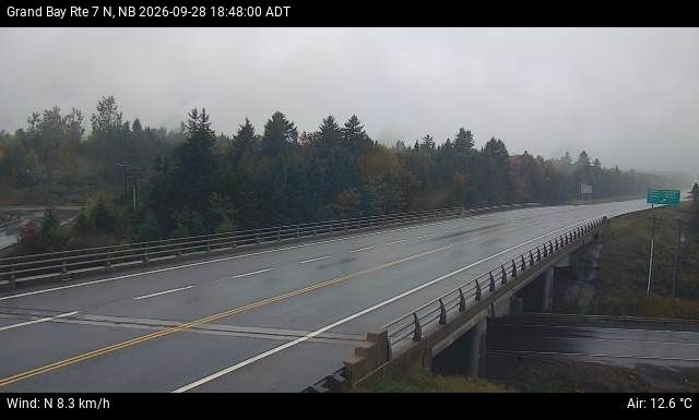 Web Cam image of Grand Bay-Westfield (NB Highway 7)
