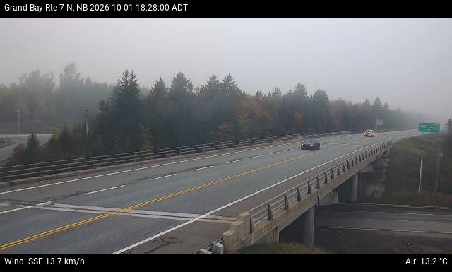 Web Cam image of Grand Bay-Westfield (NB Highway 7)