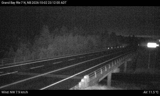 Web Cam image of Grand Bay-Westfield (NB Highway 7)
