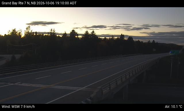 Web Cam image of Grand Bay-Westfield (NB Highway 7)