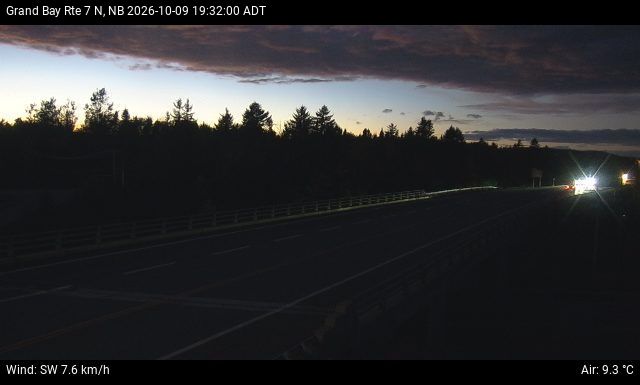 Web Cam image of Grand Bay-Westfield (NB Highway 7)
