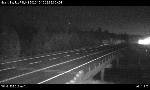 Web Cam image of Grand Bay-Westfield (NB Highway 7)